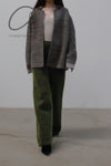 SWAYING/KNIT Mohair Gradient Straight Pants SW212XZ38 Green